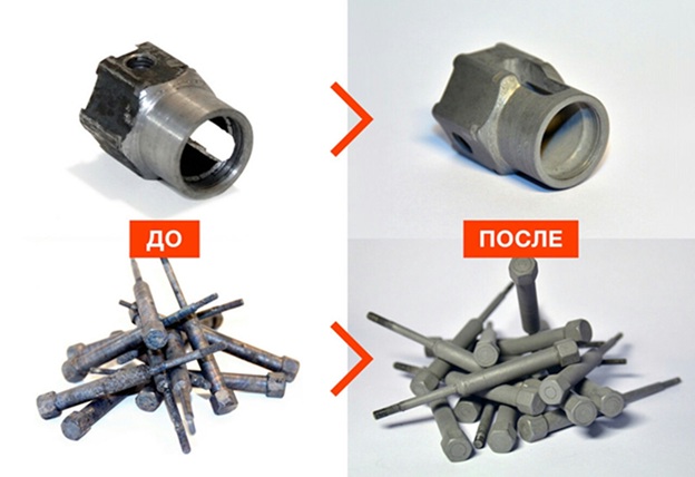 Виброгалтовка сложных деталей